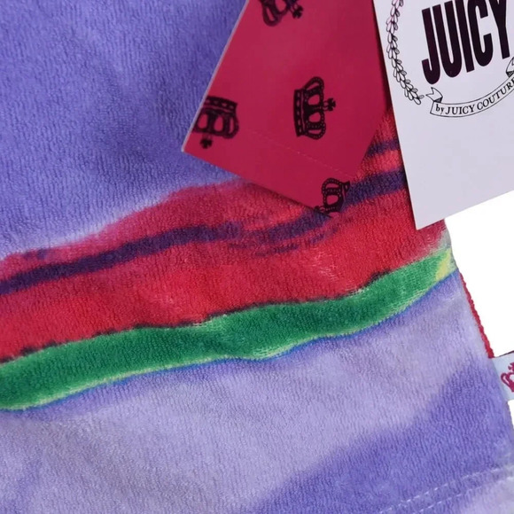 NWT Juicy Couture Marbled Sherbert Short Sleeve Towel Terry Cloth Shirt Size XXL - Picture 4 of 7